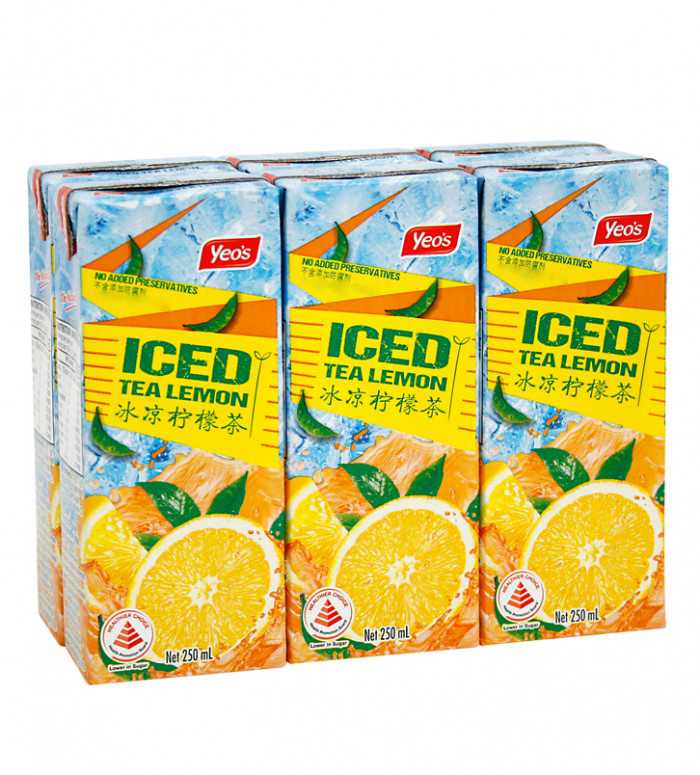 Yeo's 6-pack lemon flavored iced tea
