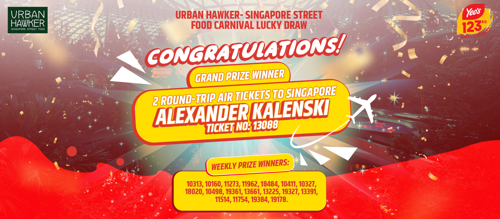 Yeo'x x Urban Hawker Prize Winners